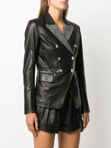Dvouřadá bunda Philipp Plein černá