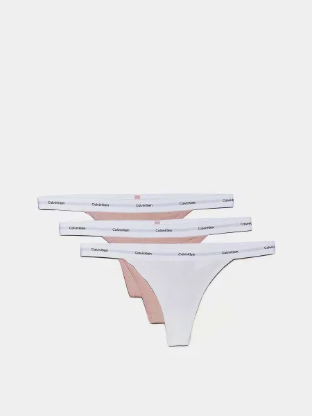 Набір трусів Calvin Klein Underwear білий/рожевий білі