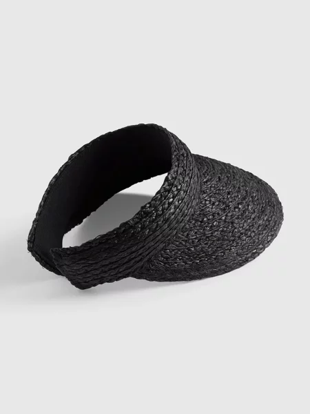 Dámsky šilt Seafolly Raffia Visor čierna