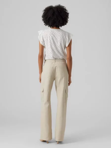 Переработанный футболка Vero Moda белая