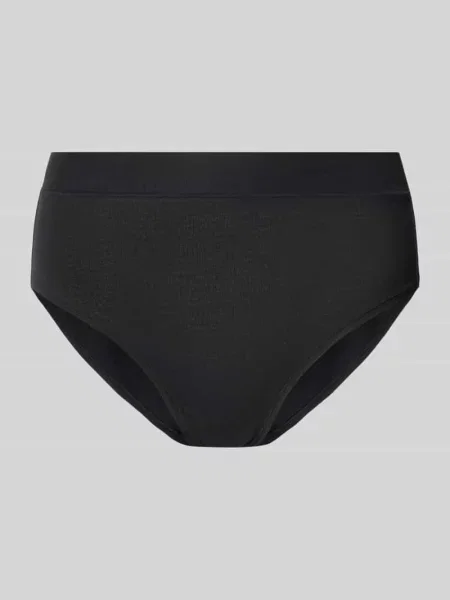 Figi o kroju slim fit z mieszanki bawełny model Retro' Schiesser czarne