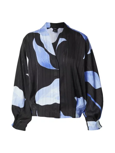 Lindex Bluză Lili albastru / albastru deschis negru