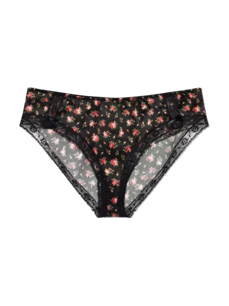 Majtki Dolce And Gabbana w kwiatki czarne