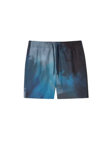 Szorty Ps By Paul Smith z nadrukiem niebieskie