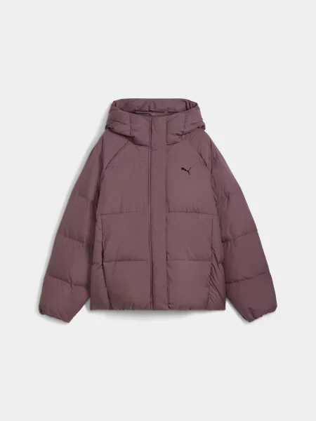 Пуховик PUMA Hooded Down Puffer Jacket комбінований верх фіолетовий