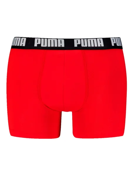 PUMA Boxeralsók piros / fekete fehér