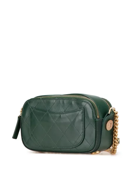 Crossbody kabelka Chanel Pre-owned zelená
