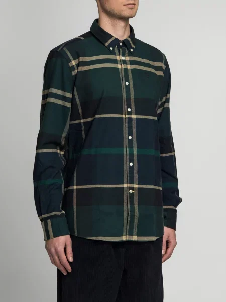 Рубашка Barbour зеленая