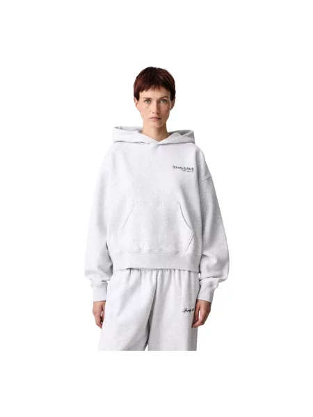 Bluza z kapturem Sporty And Rich z kapturem szara