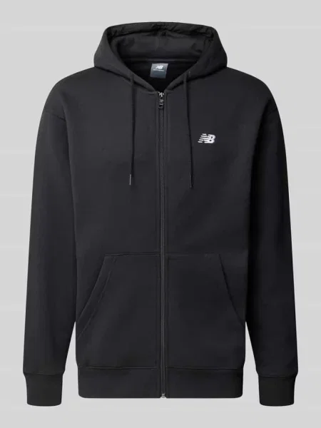 Bluza dresowa o kroju relaxed fit także z mieszanki bawełny model ESSENTIALS' New Balance czarna