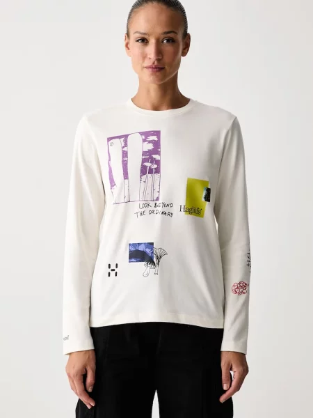 Tricou cu mânecă lungă Haglöfs bej