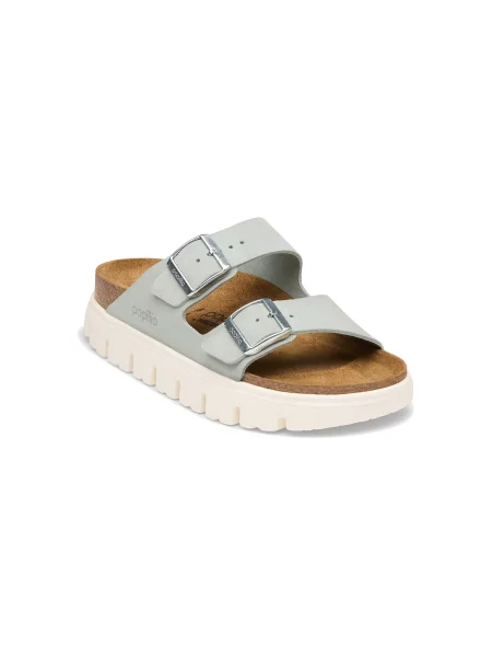 Birkenstock Arizona Chunky Suede Leather Narrow Pure Sage Kobiety Sandały Birkenstock Size: szary
