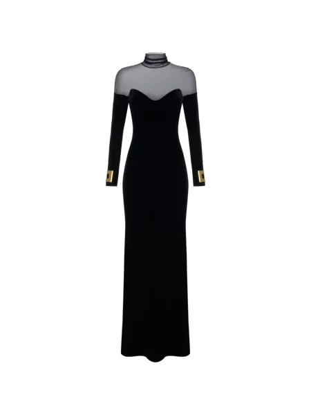 Rochie Elisabetta Franchi de catifea negru