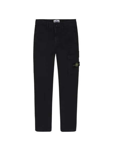 Spodnie cargo dziecięce Stone Island czarne