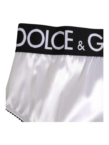 Majtki Dolce And Gabbana z wysoką talią białe
