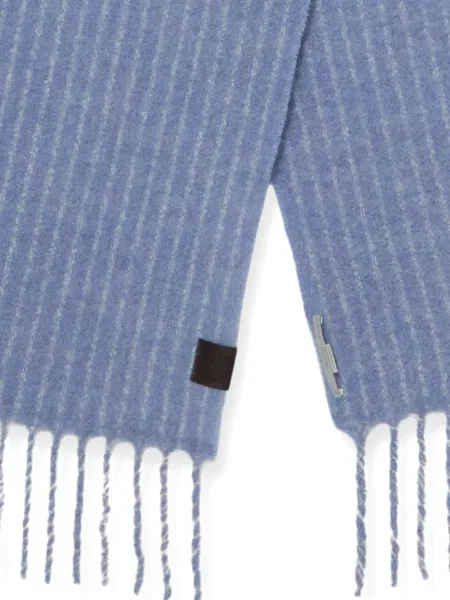 Fular Stella Mccartney cu dungi albastru