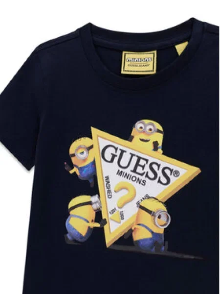 Guess Jeans T-shirt Tamnoplava Regular Fit