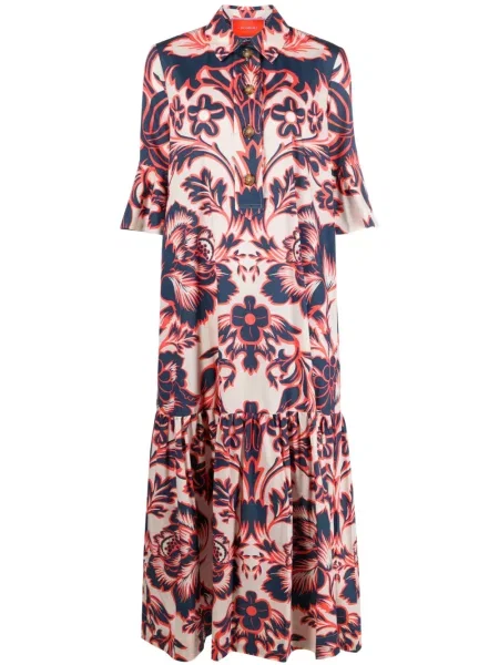 Rochie midi La Doublej până la genunchi de costum albastru