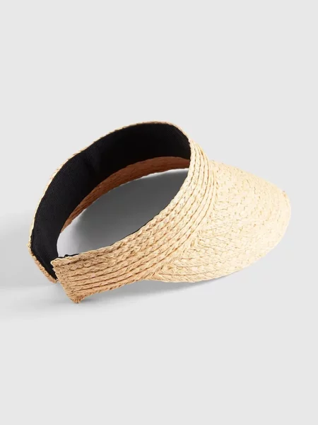 Seafolly șapcă pentru femei Raffia Visor bej