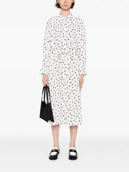 Rochie To B. By Agnès B. cu imagine de costum alb