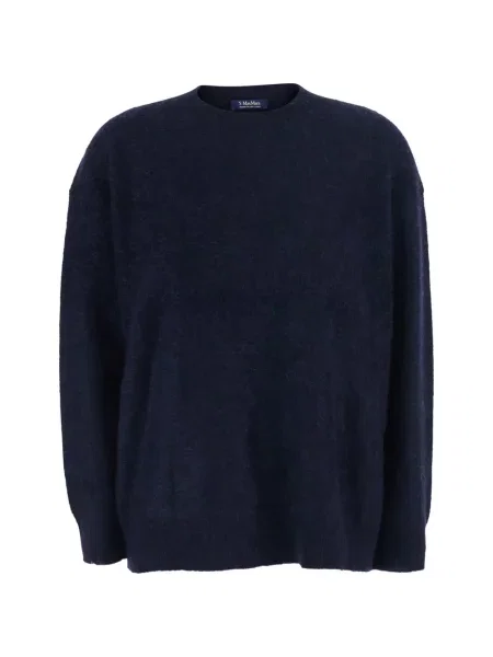 Fular 's Max Mara tricotate albastru
