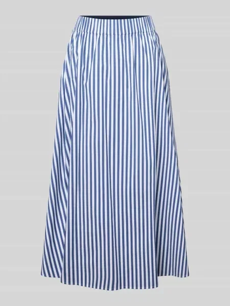 Spódnica midi o kroju regular fit z elastycznym pasem model ‘Saskia’ Joop! granatowa