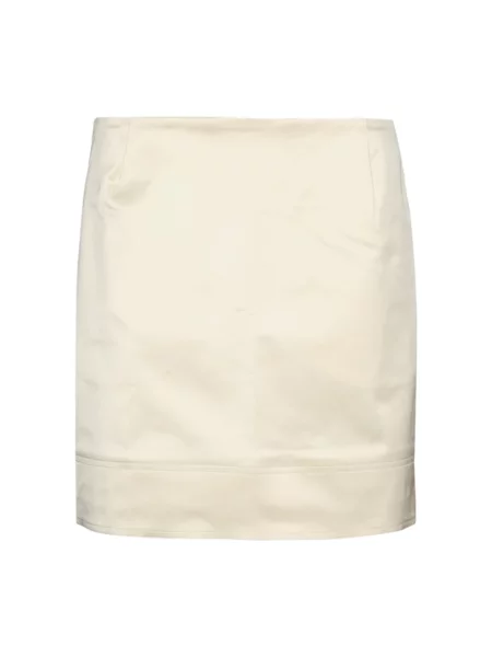 Mała mały spódnica mini Toteme z krepy beżowa