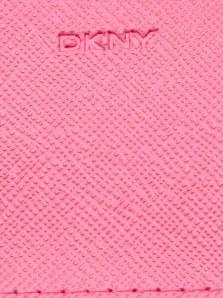 Portofel Dkny din piele cu autograf roșu