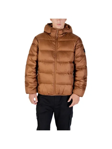 Džínsová bunda Tommy Hilfiger s autogramom hnedá