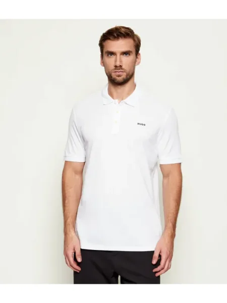 HUGO Tricou Polo | Regular Fit alb