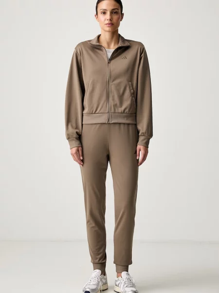 Adidas set de trening pentru femei Essentials Feelcozy maro