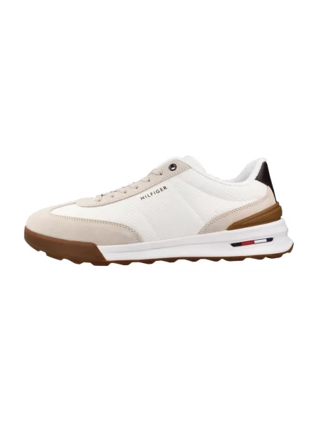 Pantofi Tommy Hilfiger retro alb