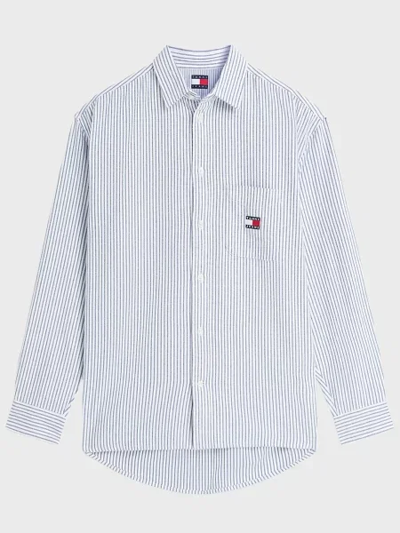 У смужку твілова джинсова сорочка Tommy Jeans