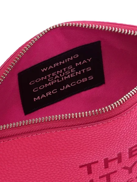Pungă cosmetică Marc Jacobs din piele roz