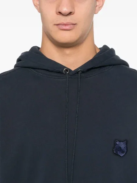 Hoodie Maison Kitsuné μπλε