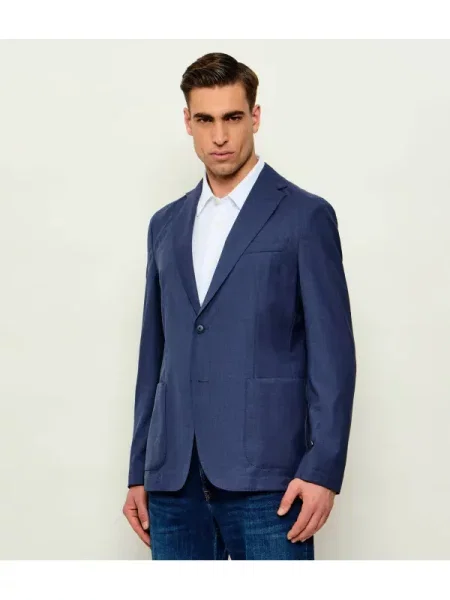 BOSS BLACK De lână sacou negru