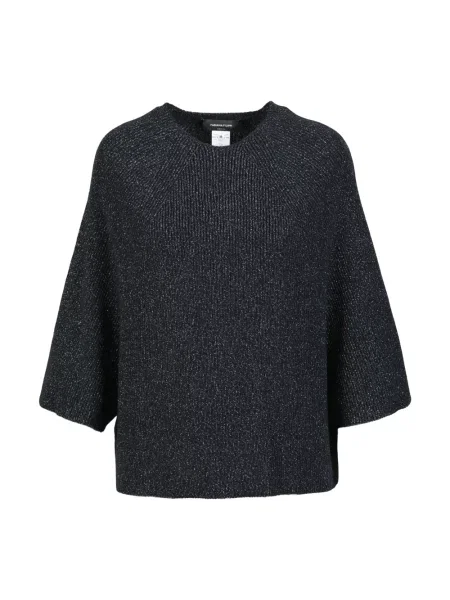 Dzianinowy sweter Fabiana Filippi czarny