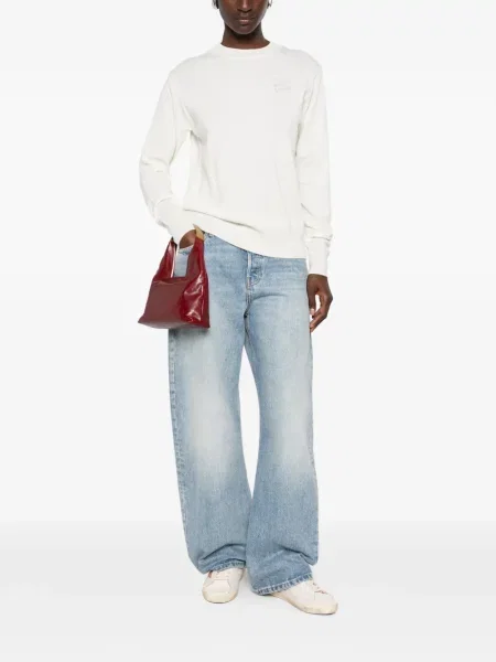 Pulover Kenzo cu broderie alb
