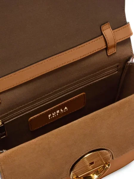 Mała mały torebka crossbody Furla żółta