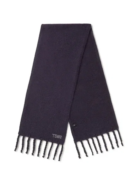 Tous sál gyapjú keverékből TEXTIL sötétkék sima