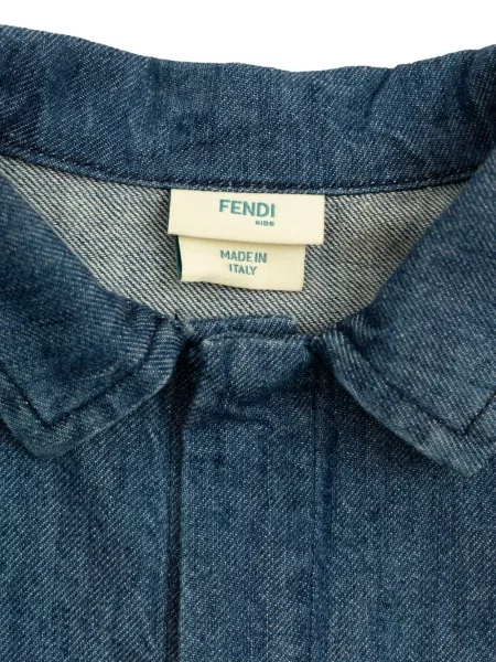 Koszula dżinsowa dziecięca Fendi niebieska