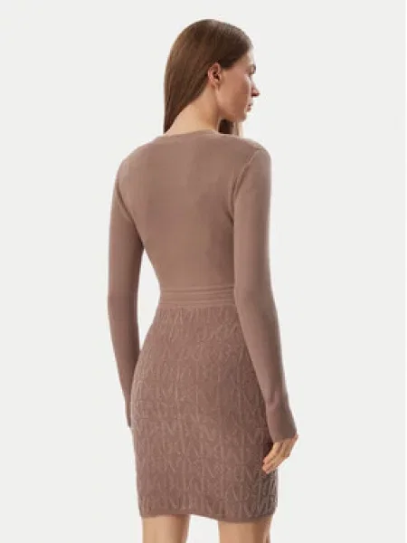 Marciano Guess Pletena obleka Temno bež