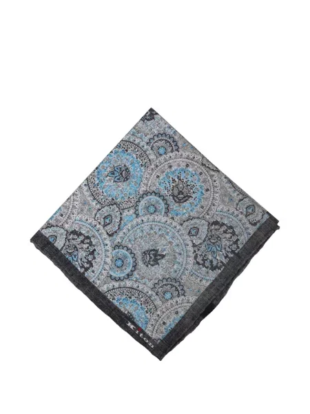 Fular Kiton cu imagine cu model paisley gri