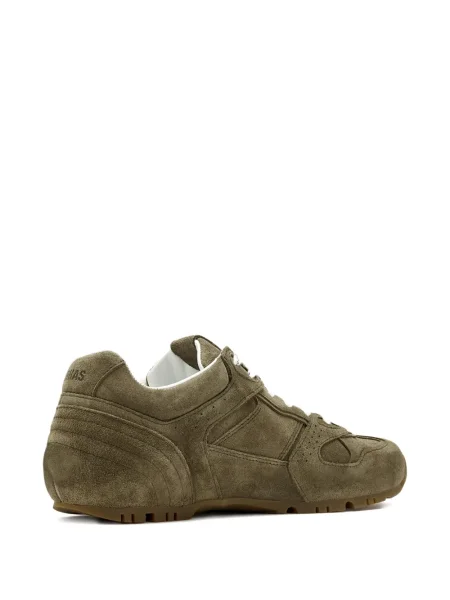 Sneakerși Alohas cu șireturi din piele de căprioară gri