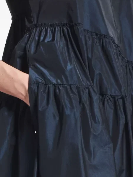 Rochie High cu decolteu în V de costum albastru