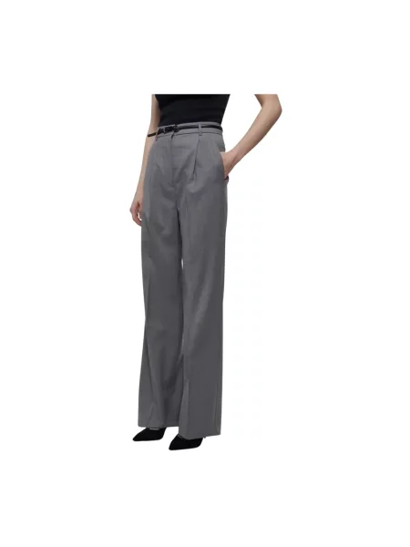 Spodnie Max Mara Studio wełniane szare