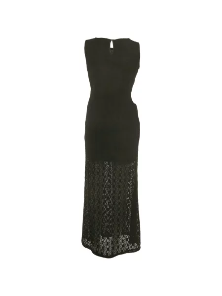 Rochie maxi Maje din dantelă negru