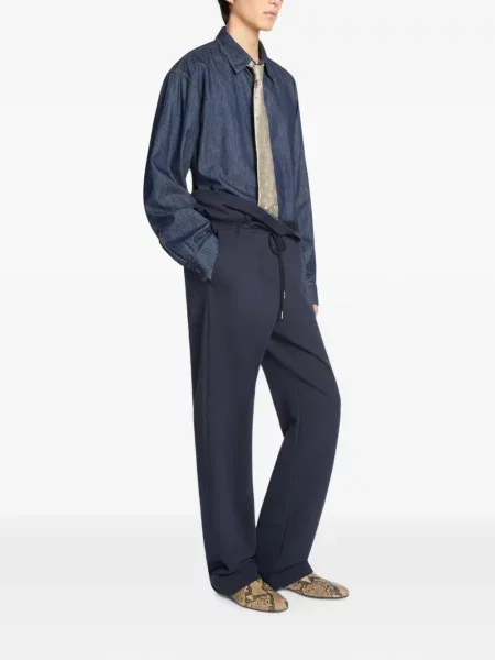 Αθλητικά παντελόνια Dries Van Noten με κορδόνι μπλε
