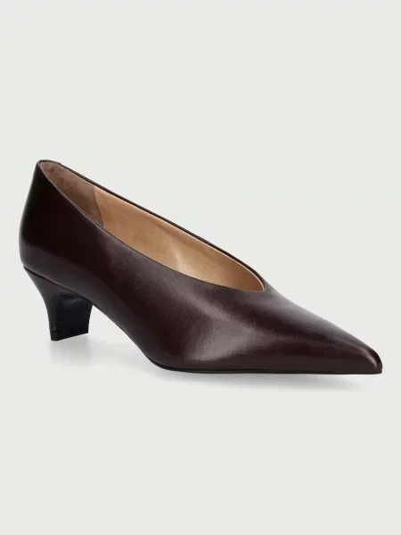 Gant pantofi cu stiletto din piele Tillbye maro