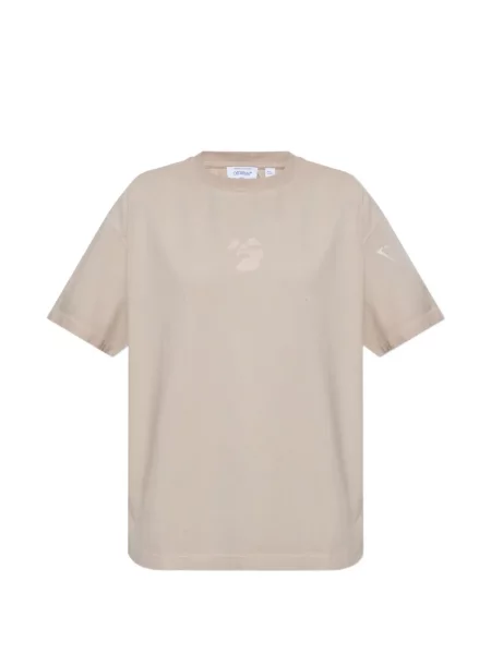 Tricou Off-white cu imagine alb